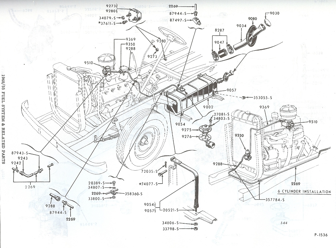 Fuel Line Routing 54 F100? - Ford Truck Enthusiasts Forums
