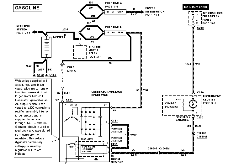 1999 FORD ALTERNATOR WIRING DIAGRAM - Auto Electrical Wiring Diagram
