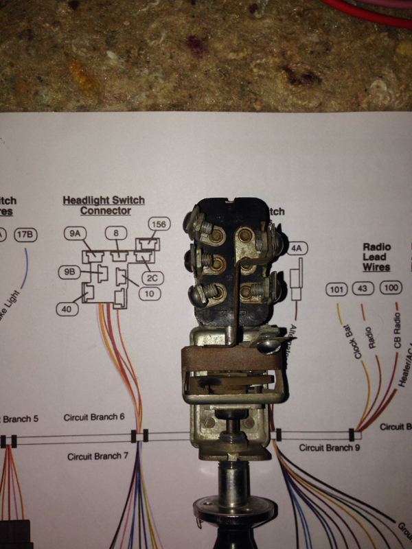 Old headlight switch with new wiring harness - Ford Truck Enthusiasts