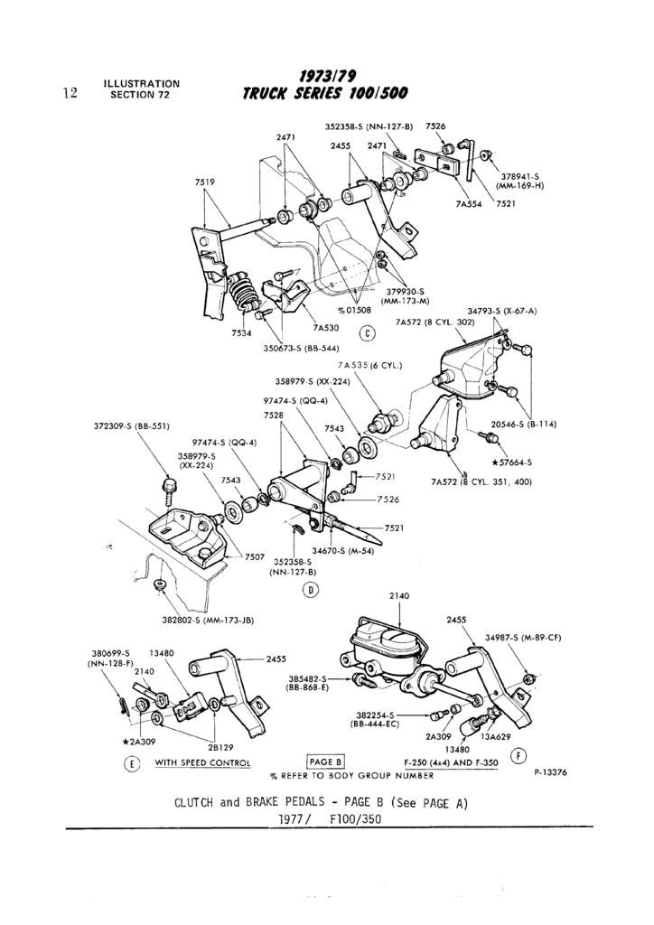 1977 highboy clutch release (equalizer) bar - Ford Truck ... 2008 f350 steering column diagram 