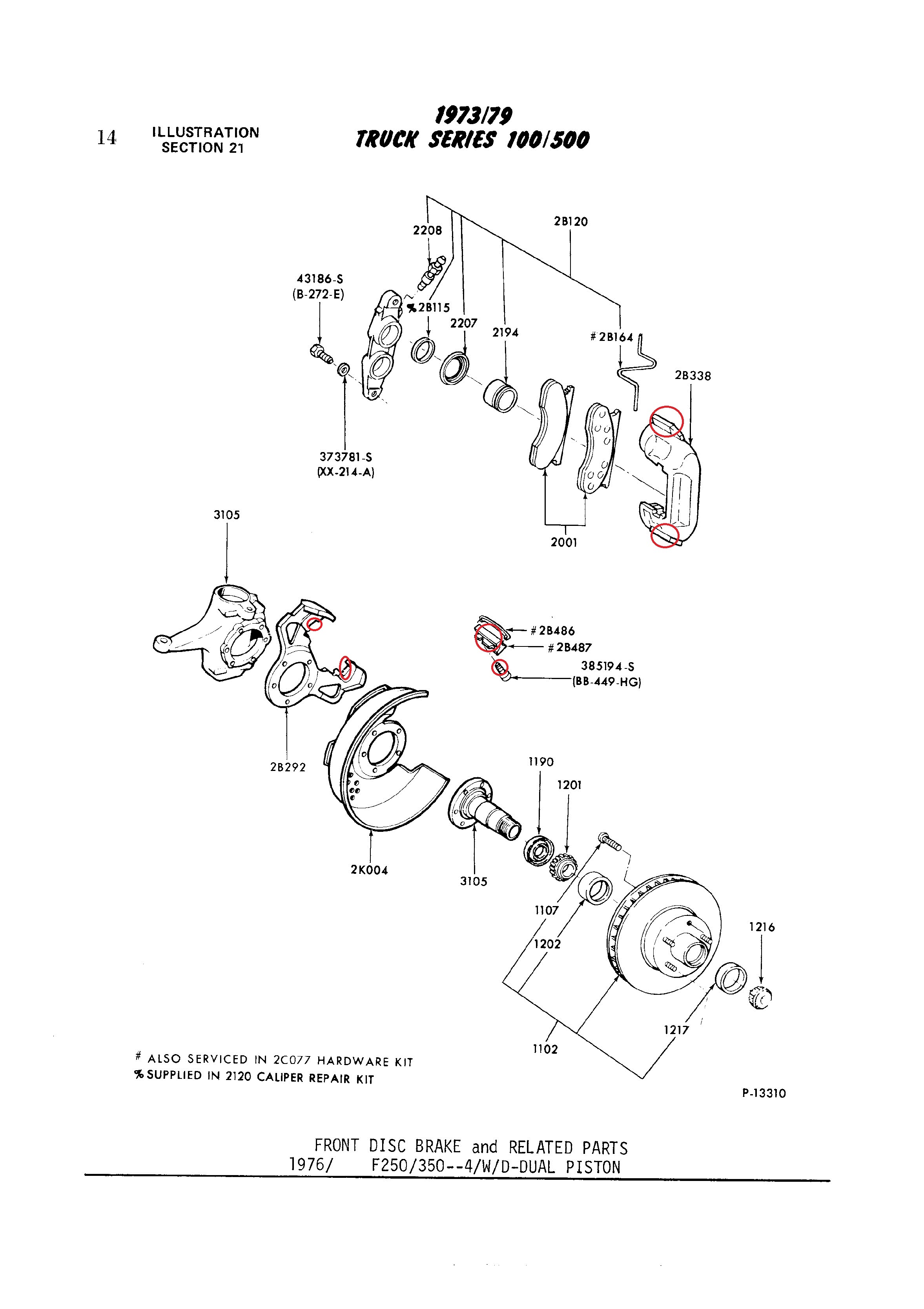 77 front caliper bracket - Ford Truck Enthusiasts Forums