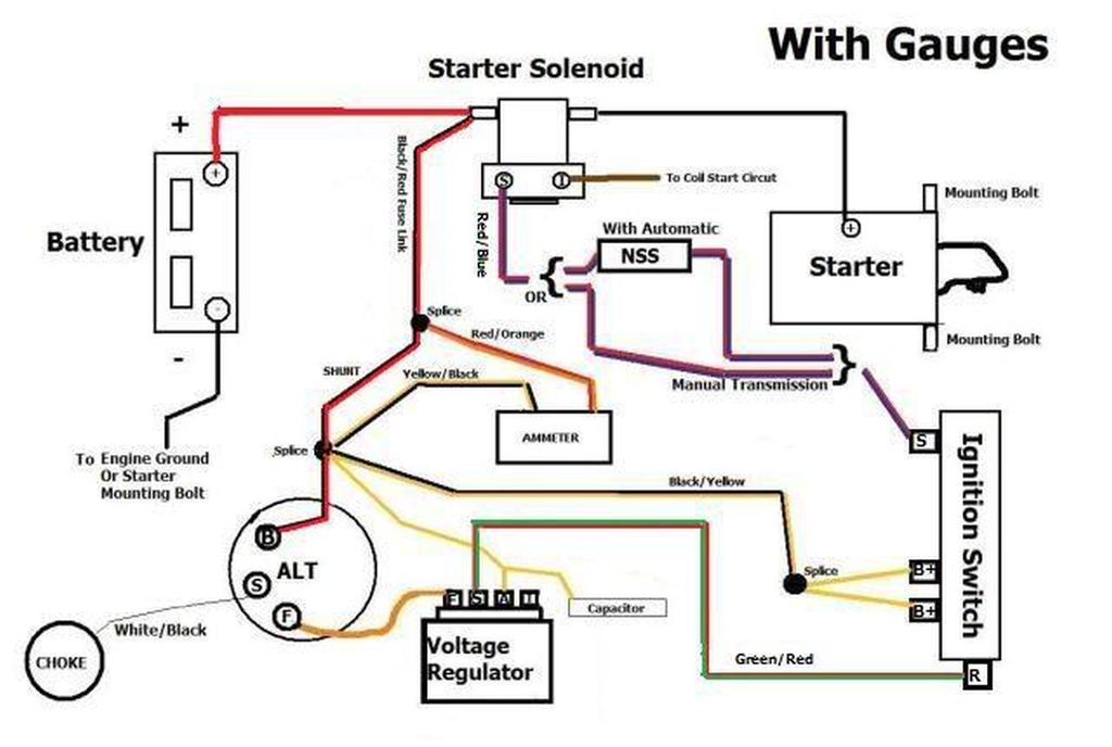 Alternator Wiring Ford Truck, 1965 Ford Mustang Charging System Wiring Diagram