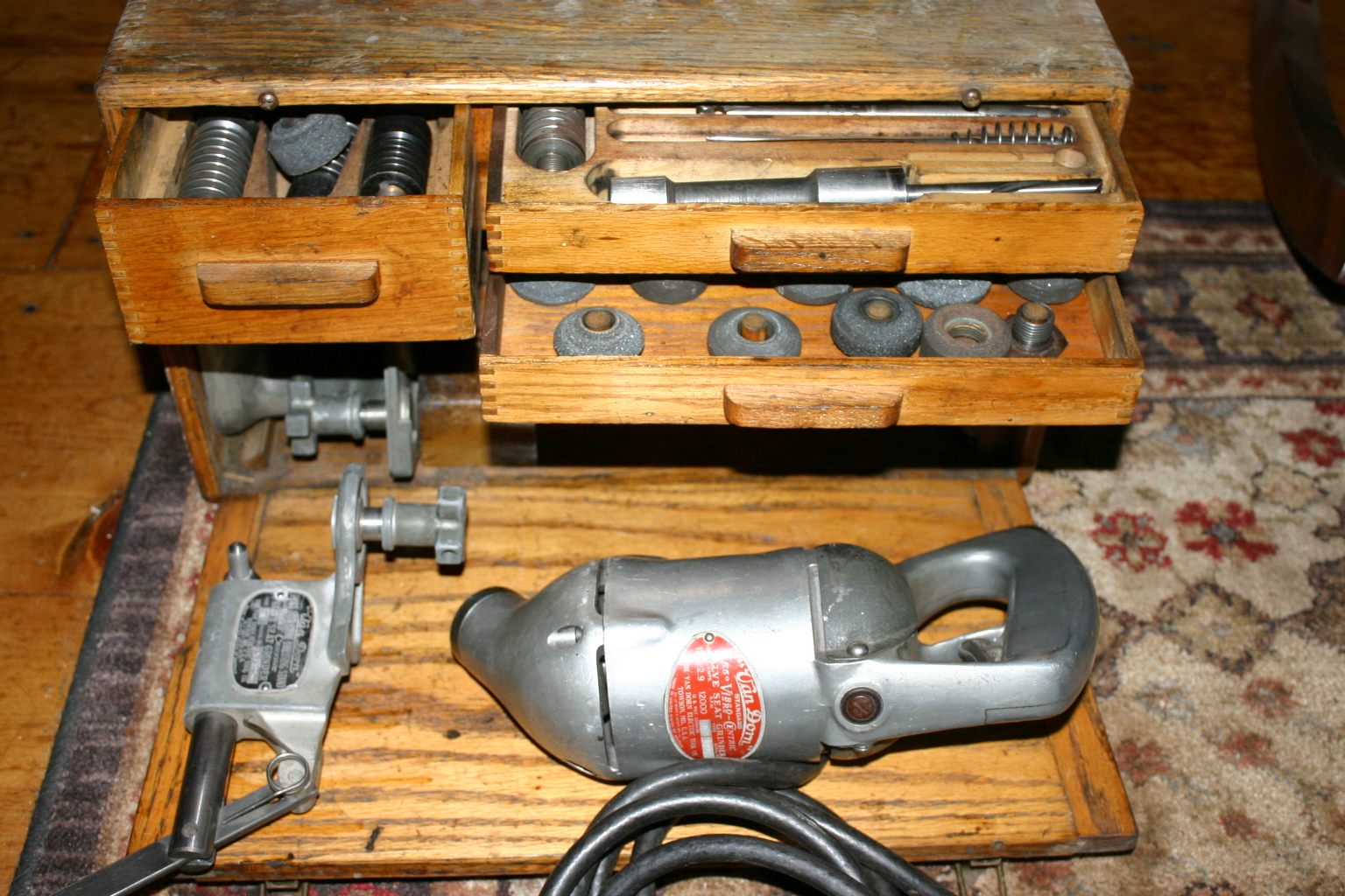 Black and Decker/SIOUX, COMPLETE valve grinder tool set. Mine