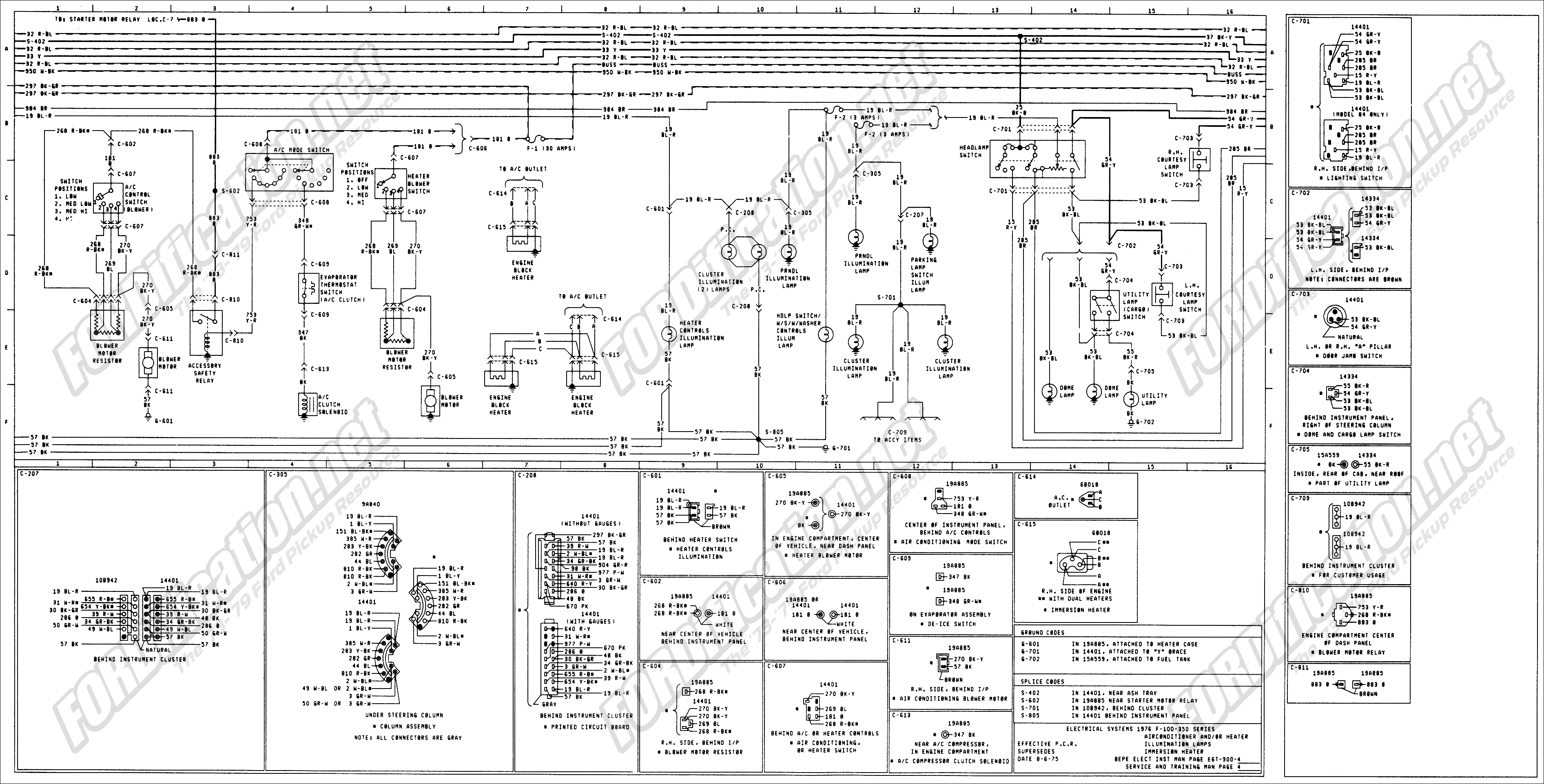 Blower motor switch/vacuum switch relationship - Ford ... 1993 f150 wiring diagrams 