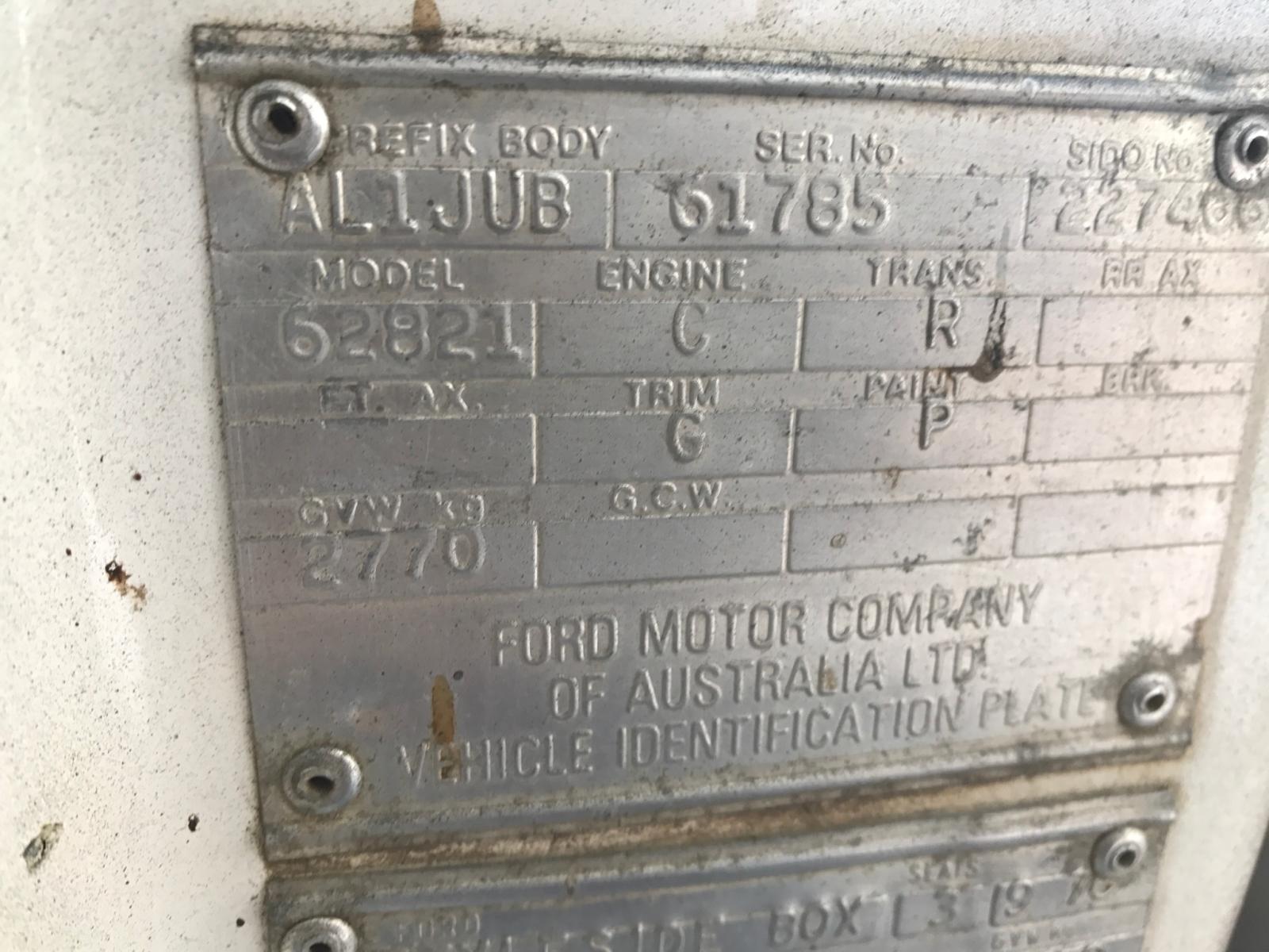 1978 ford f150 engine numbers