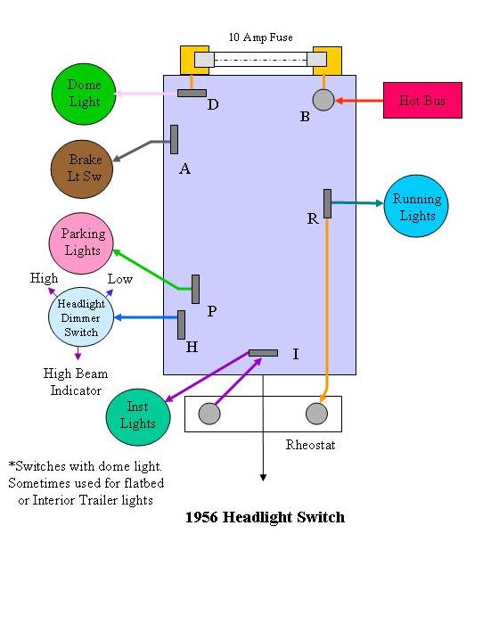 Ford headlight switch wiring diagram #8