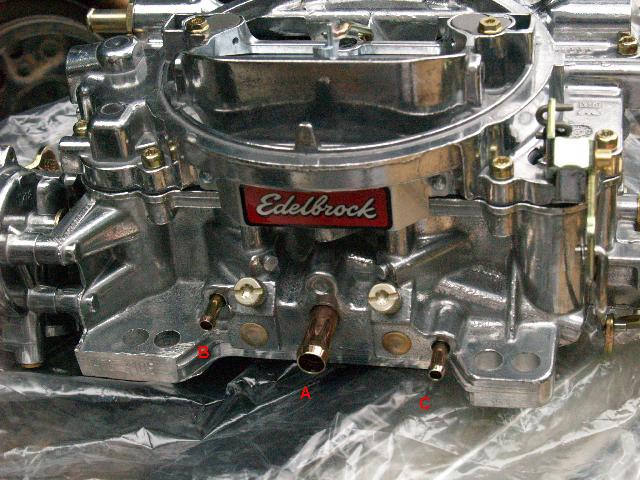 I need some Edelbrock 1406 install pointers - Ford Truck ... 351m engine diagram 