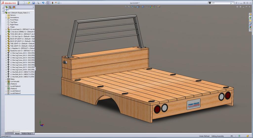 WOOD FLATBED BUILD - 3D MODEL AND CONSTRUCTION PLANS ...