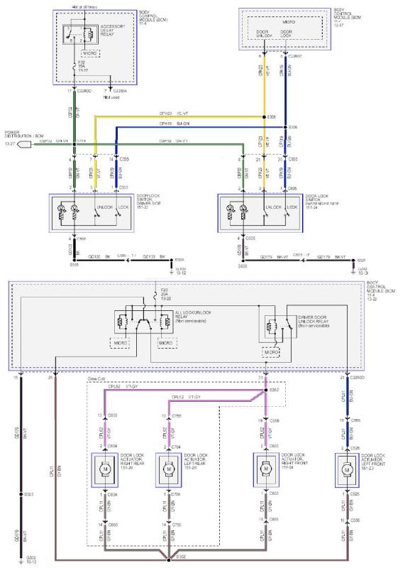 Power Lock Wiring Diagram