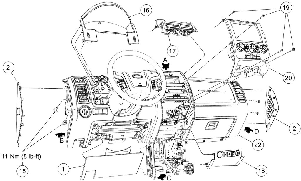 2005 Ford F150 Interior Parts Diagram