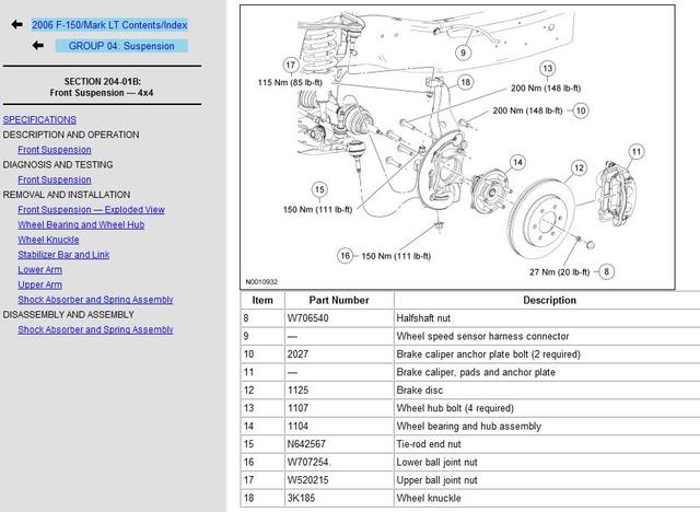 ford ranger rear diff cover torque specs