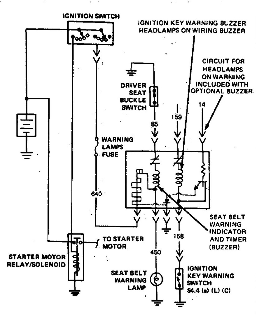 Wiring Diagram Seat Belt Reminder - Wiring Diagram Schemas