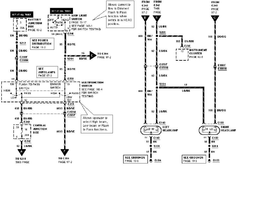 Headlight Wiring Diagram 02 F250 w/DRL - Ford Truck Enthusiasts Forums  Free Ford Escape Headlight Wiring Diagram    Ford Truck Enthusiasts