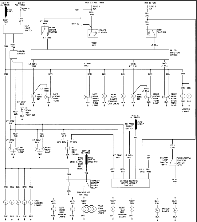 1990 F250 Brake Light Problem Ford, 1990 Toyota Pickup Tail Light Wiring Diagram