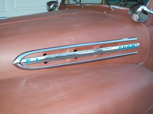 1951 Ford f1 hood trim #2