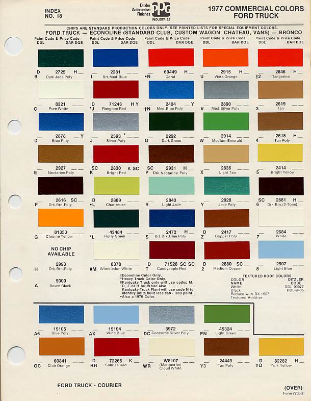 2005 Ford truck color codes #6