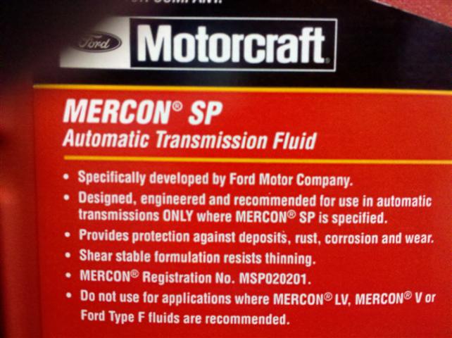 Motorcraft Mercon SP - Ford Truck Enthusiasts Forums