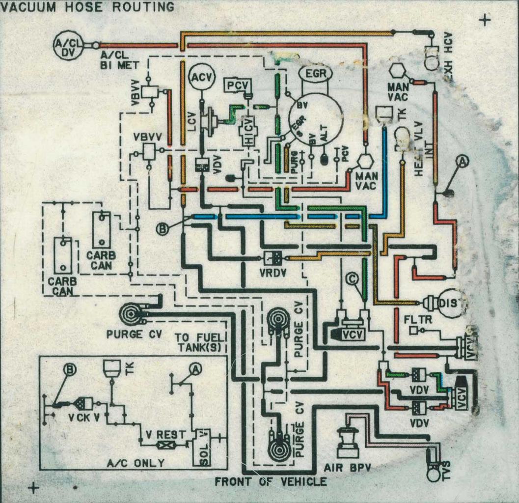 1987 Ford bronco vacuum hose diagram #4