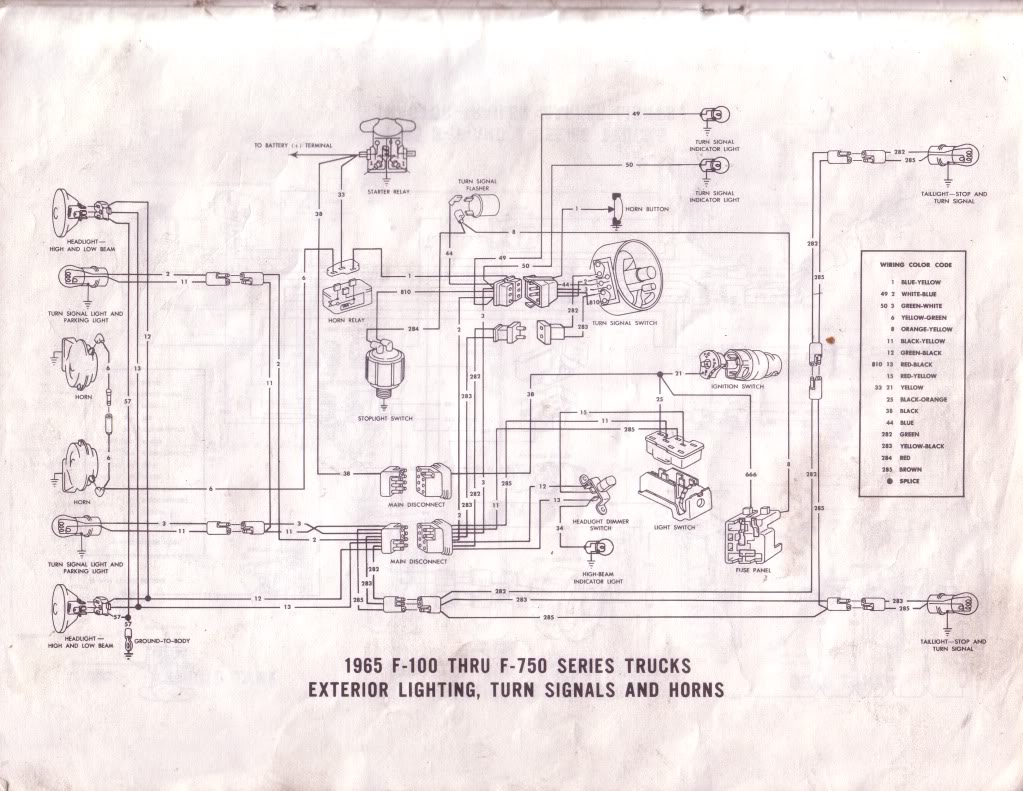 65 Ford F100 Wiring Diagrams Ford Truck Enthusiasts Forums