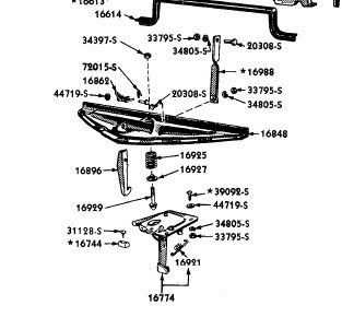 1951 Ford hood latch #1