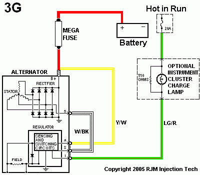 1993 N A Alternator Wiring Problems, 93 Mustang Alternator Wiring Diagram
