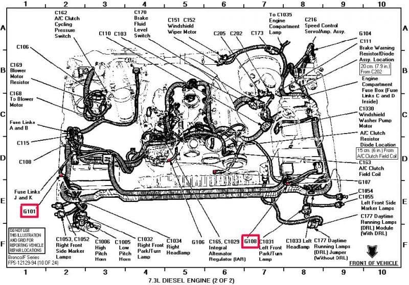 F350 7 3l Engine Compartment Diagram - Wiring Diagram & Schemas