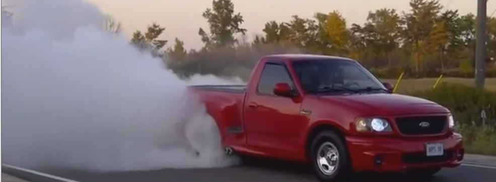 This 2000 F-150 SVT Lightning is a Tire Slayer