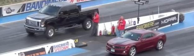 Truckin’ Fast: Super Duty Crushes Camaro SS