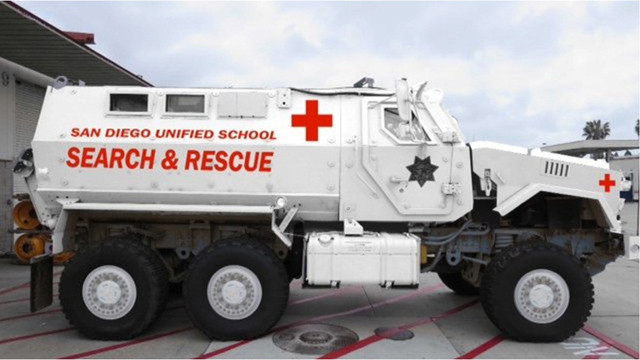 San Diego Schools Has a Mine-Resistant Ambush-Protected Vehicle. Why?