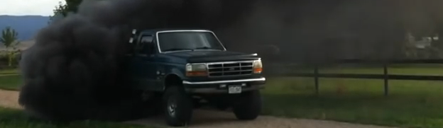 BLACK FRIDAY 1996 F-350 PowerStroke Shows Us How to Roll Coal