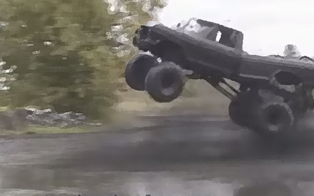 HUMP DAY JUMP Huge Leap from a Minnesota Mud Monster Ford