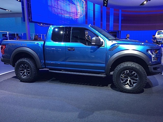2017 Ford Raptor in Liquid Blue