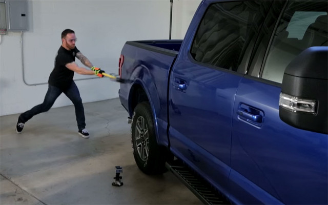 Sledgehammer Repair Costs to Aluminum F-150 are 2 Times Higher