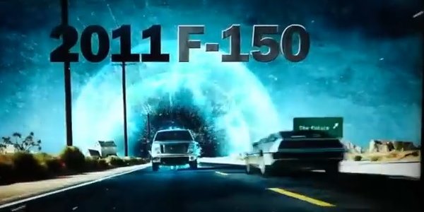 FLASHBACK F-150 EcoBoost Future Ad with a DeLorean Cameo