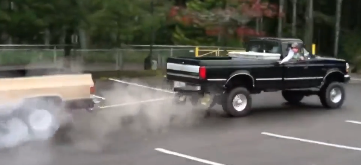FLASHBACK Ford vs. Chevy Tug of War Ends in a Lopsided Victory -  Ford-Trucks.com