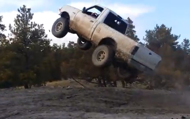 HUMP DAY JUMP Ford Ranger Jumps High and Proud, Gets Some Vertical Air