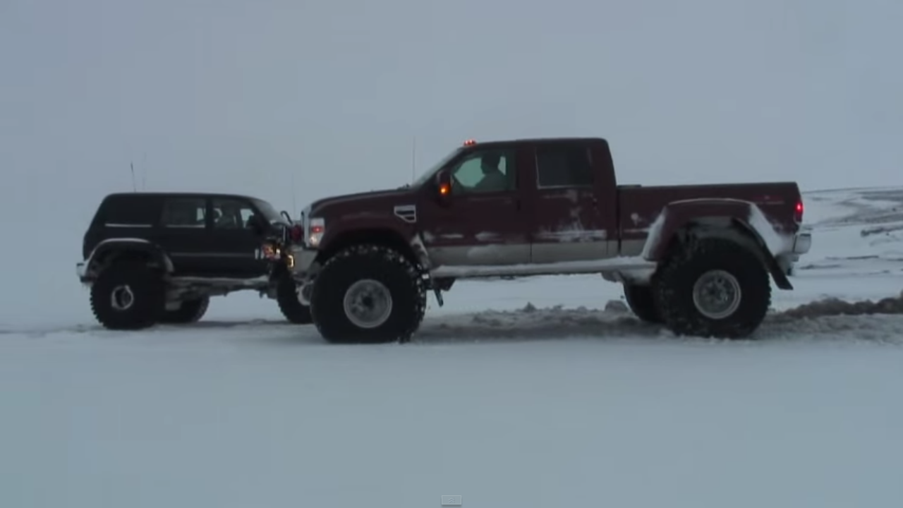 Europes Biggest Ford F 350 Devours Icelands Snow Fields Ford