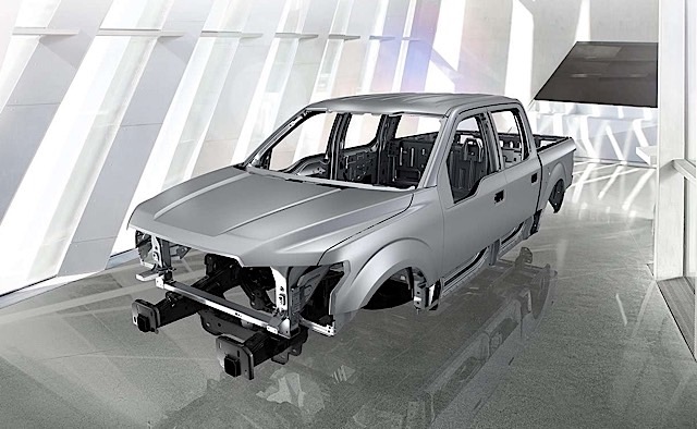 2015 Ford F-150 frame and body