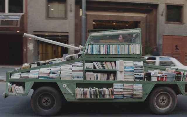 Eccentric Artist Makes a Ford Falcon Book Tank