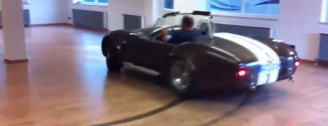 How to Make Donuts in an Office with a 427 Shelby Cobra
