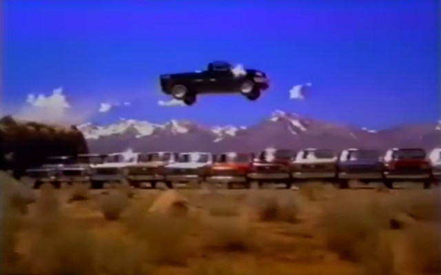 Watch a Classic Ford F-150 Super Bowl Ad Get Sky High