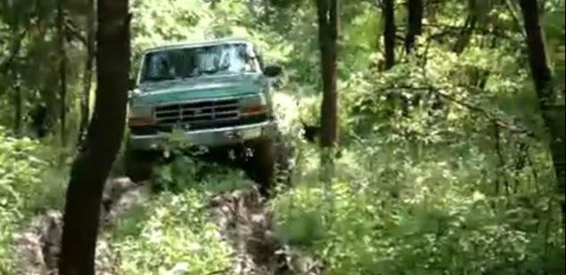 Watch a Lifted Ford F-250 Play in the Woods
