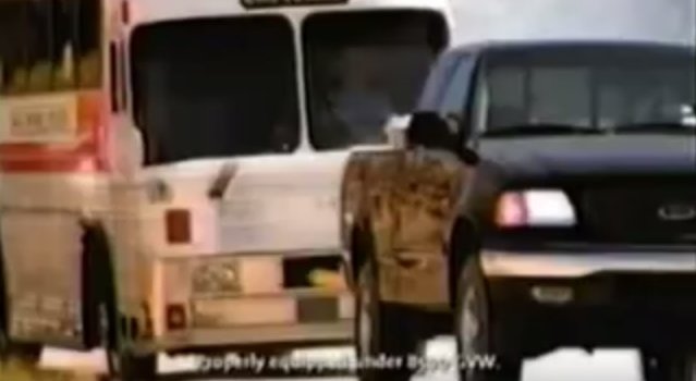 THROWBACK VIDEO 1998 Ford F-150 Saves the Tour Bus
