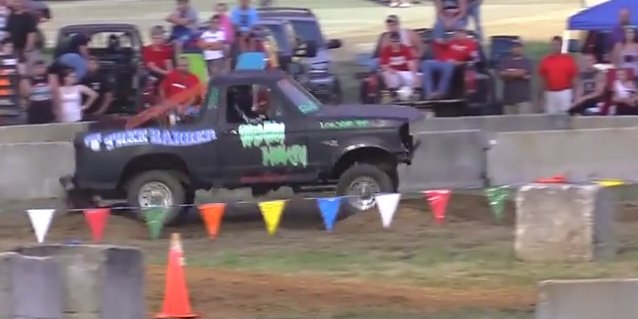 Ford Bronco Bounces Around the Tough Truck Track