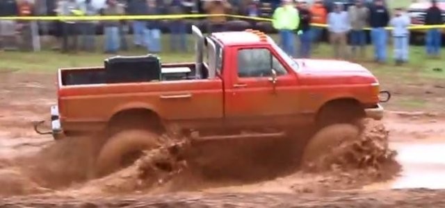 Doug’s Big Red Ford Conquers the Mud