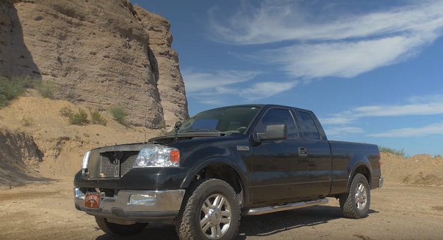 Can This Ford F-150 Take a .50 Caliber Round in its Engine and Still Run?