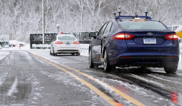 Ford Experiments with Snow-Capable Autonomous Cars