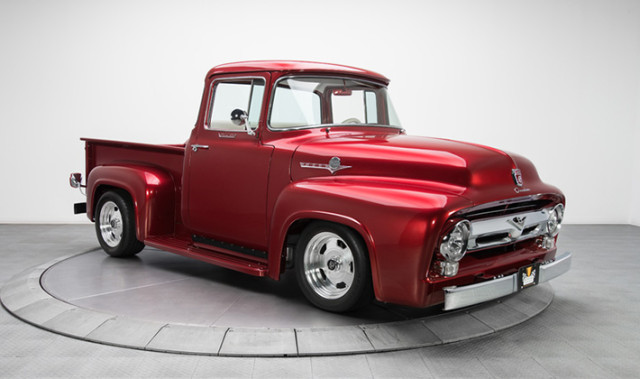 Supercharged 1956 Ford F-100 is a Delicious Red Jawbreaker