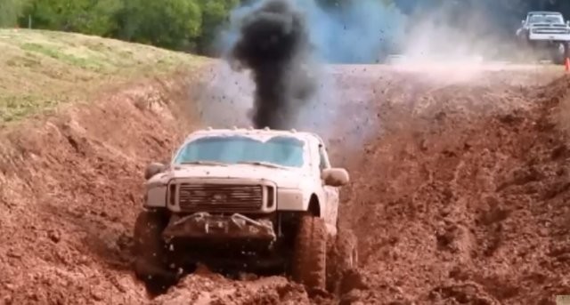 PowerStroke Diesel Ford Dominates the Mud Bog
