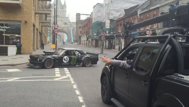 Ken Block’s Ford Mustang Insults the Brits During Top Gear Stunt
